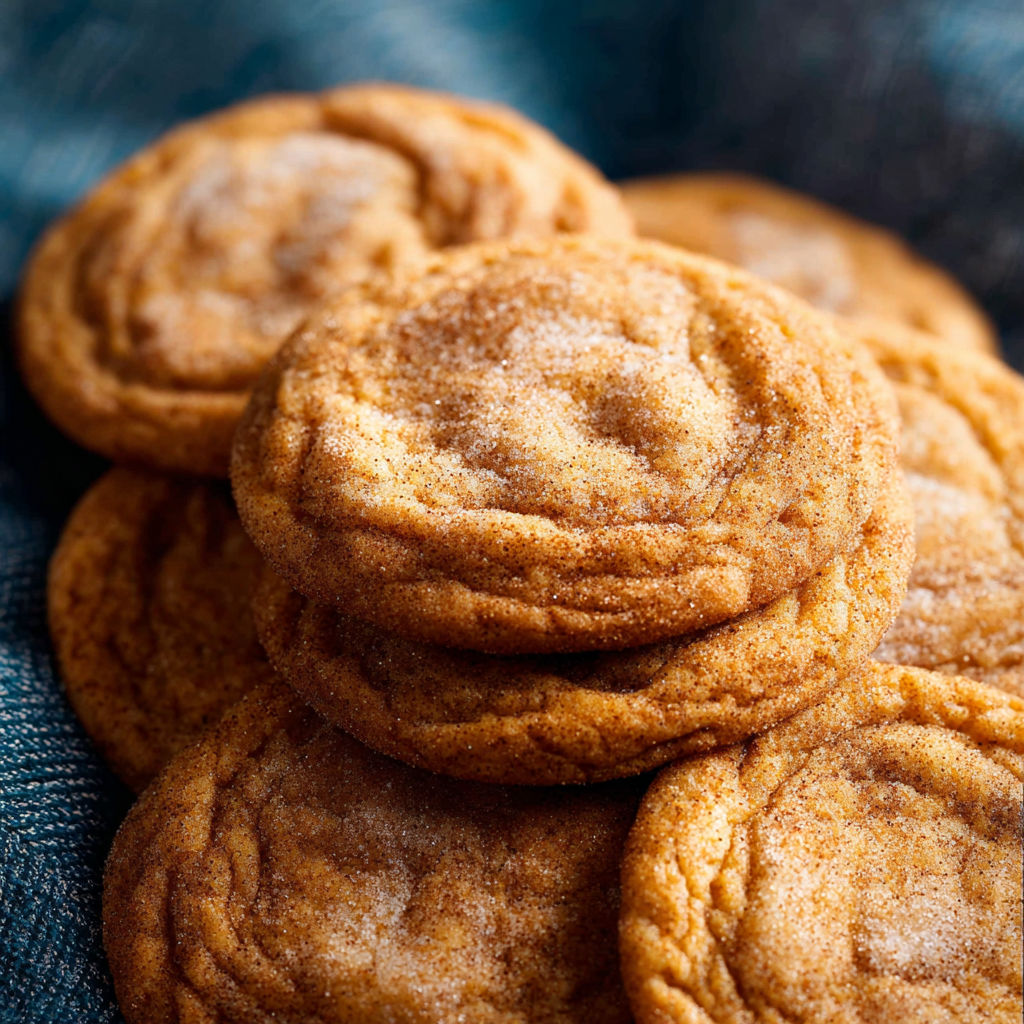 Chewy Pumpkin Snickerdoodle Cookies recipe