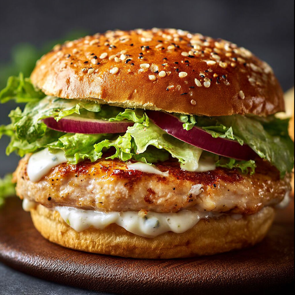 Chicken Caesar Burger recipe