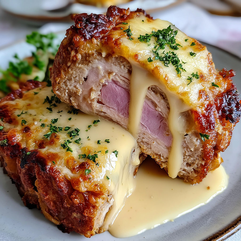 Chicken Cordon Bleu Meatloaf recipe