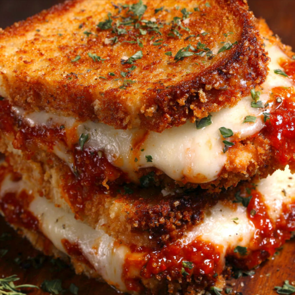 Chicken Parmesan Grilled Cheese recipe