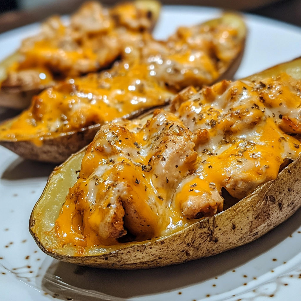 Cheesy Chicken Potato Skins recipe