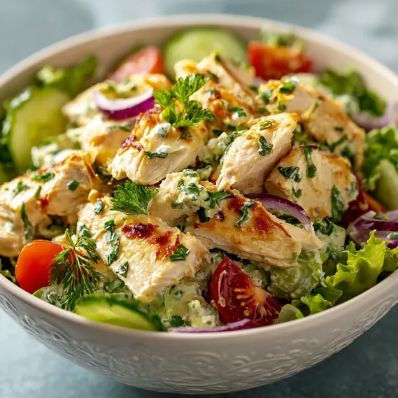 Chicken Salad No Mayonnaise recipe
