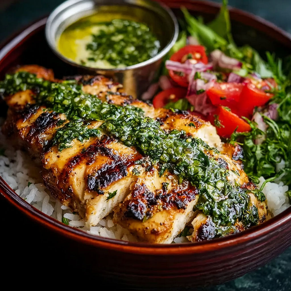 Chimichurri Grilled Chicken Bowl recipe