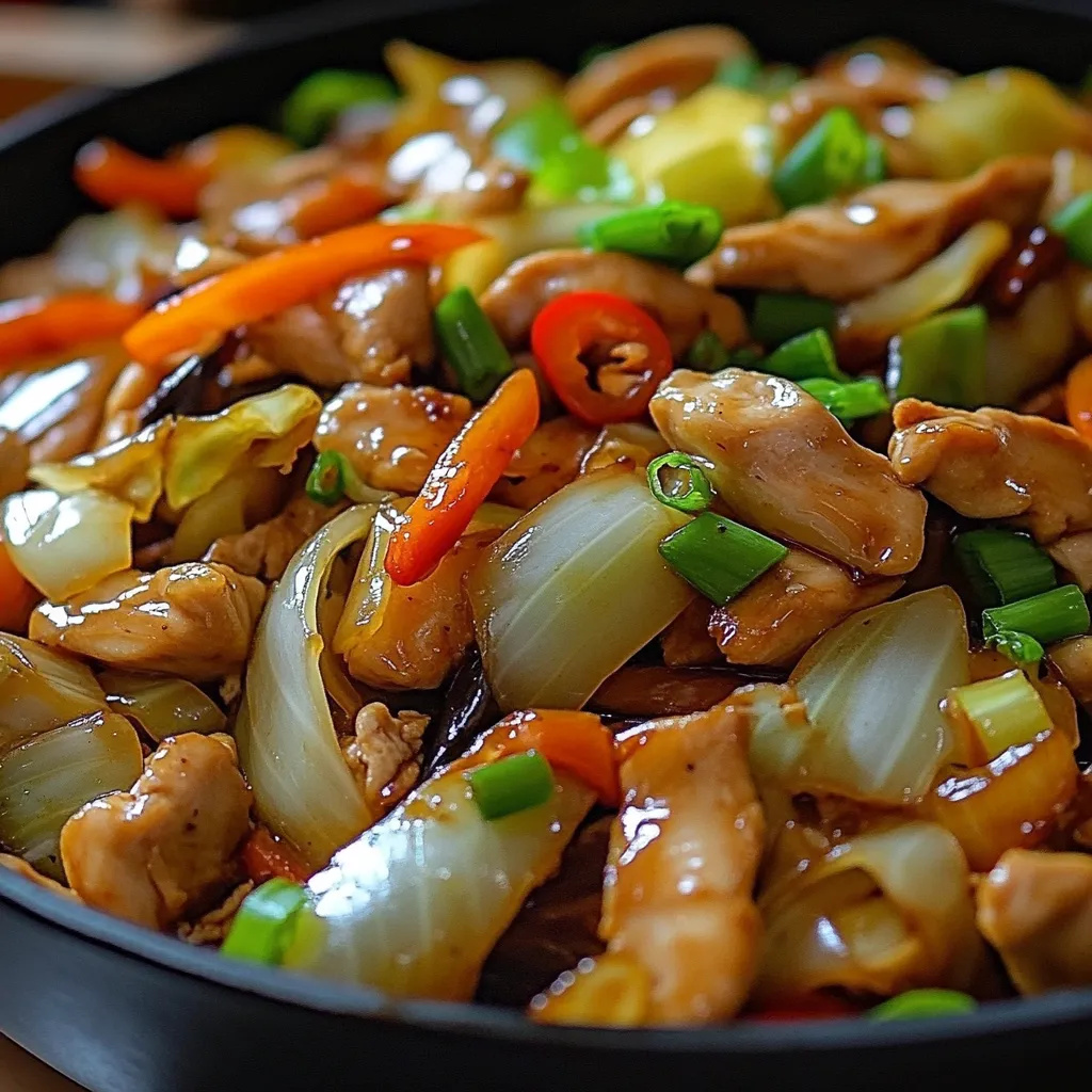 Chicken and Cabbage Stir-Fry recipe