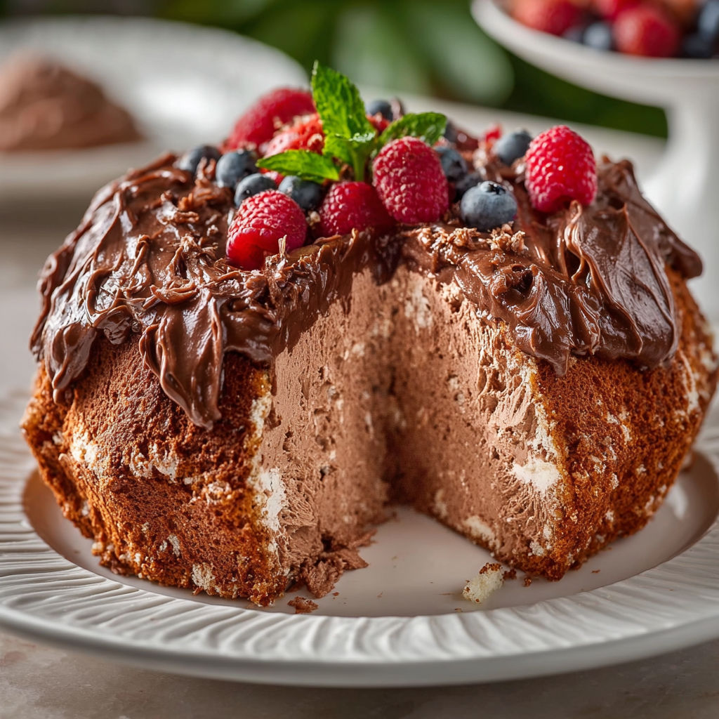 Chocolate Angel Food Cake recipe