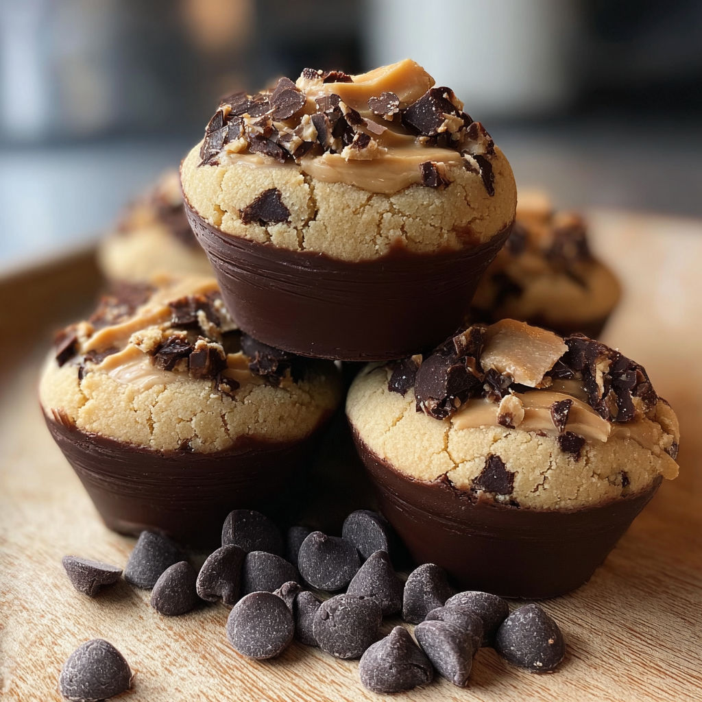 Chocolate Chip Cookie Dough Cups recipe