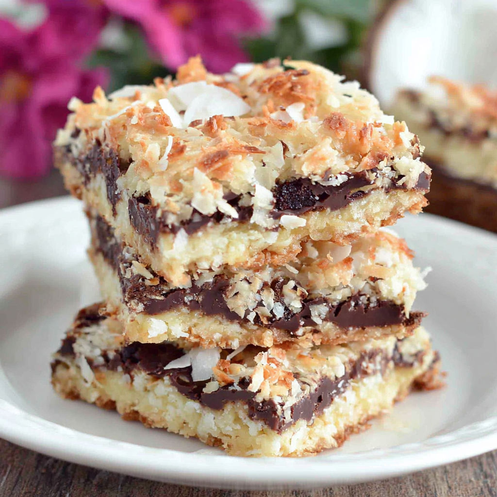 Chocolate Coconut Graham Bars recipe