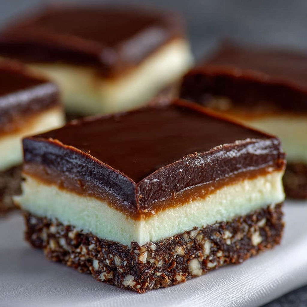 Chocolate Mint Nanaimo Bars recipe