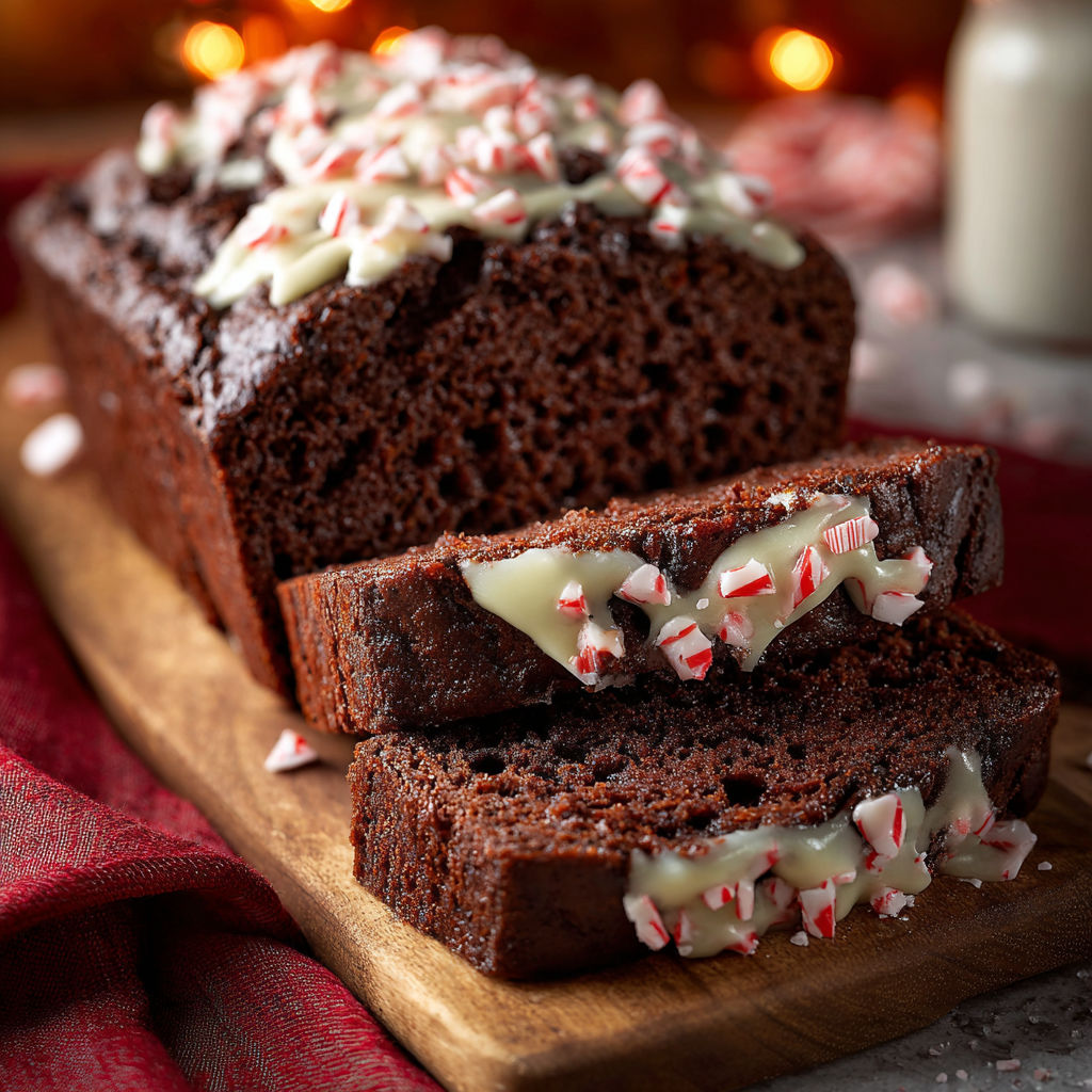 Chocolate Peppermint Bread Holiday recipe