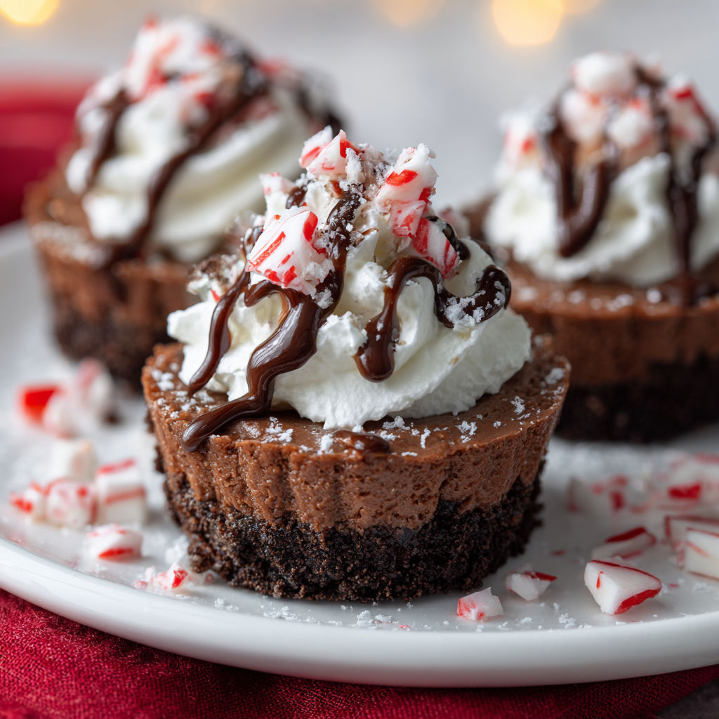 Chocolate Peppermint Cheesecake Bites recipe