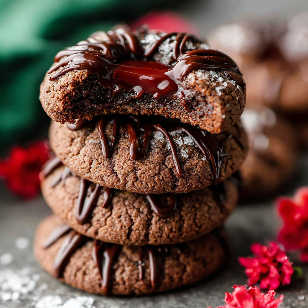 Chocolate Thumbprint Cookies recipe