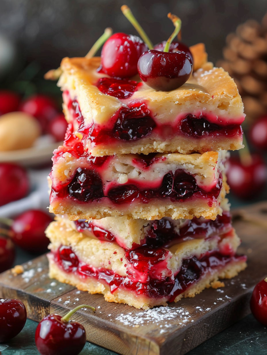 Christmas Cherry Bars recipe
