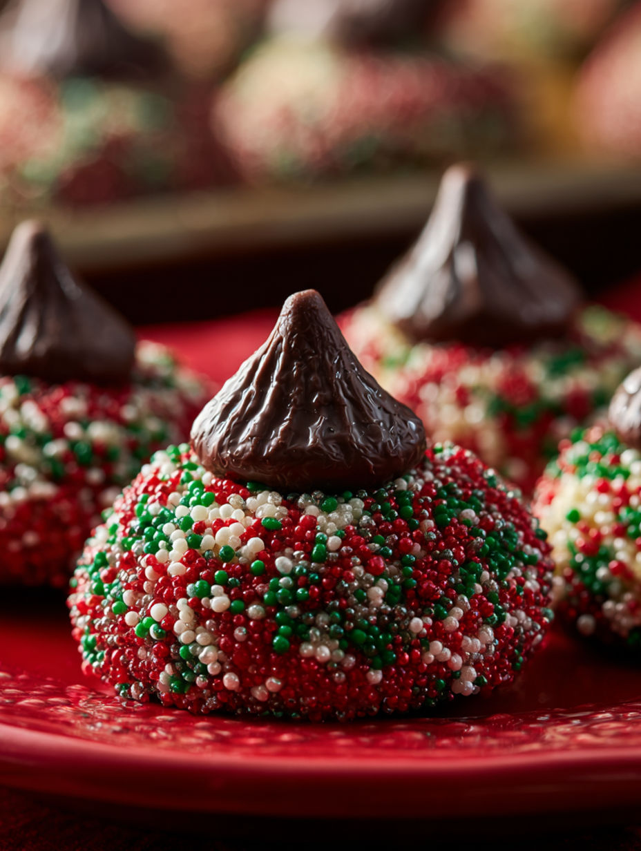 Christmas Kiss Cookies recipe