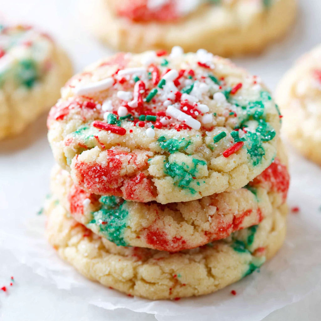 Christmas Ooey Gooey Butter Cookies recipe