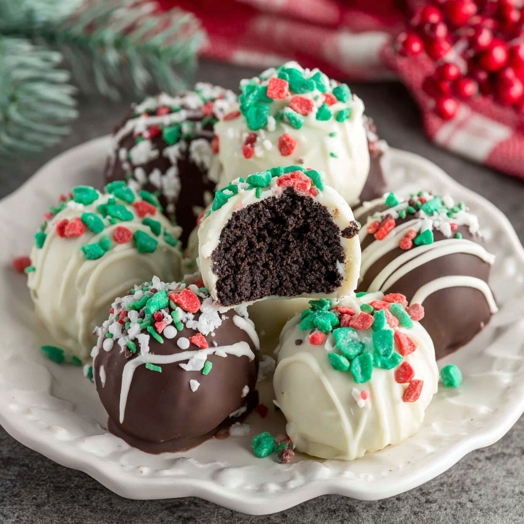 Christmas Oreo Balls Treats recipe