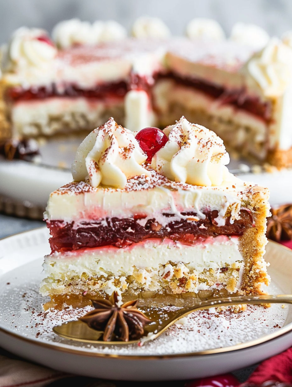 Christmas Pecan Cheesecake Cake recipe