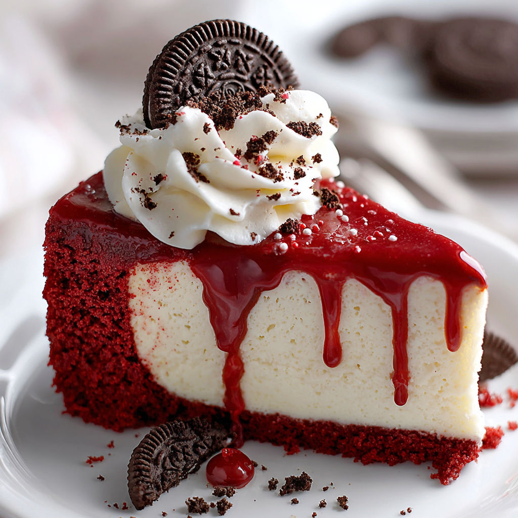 Christmas Red Velvet Cheesecake recipe