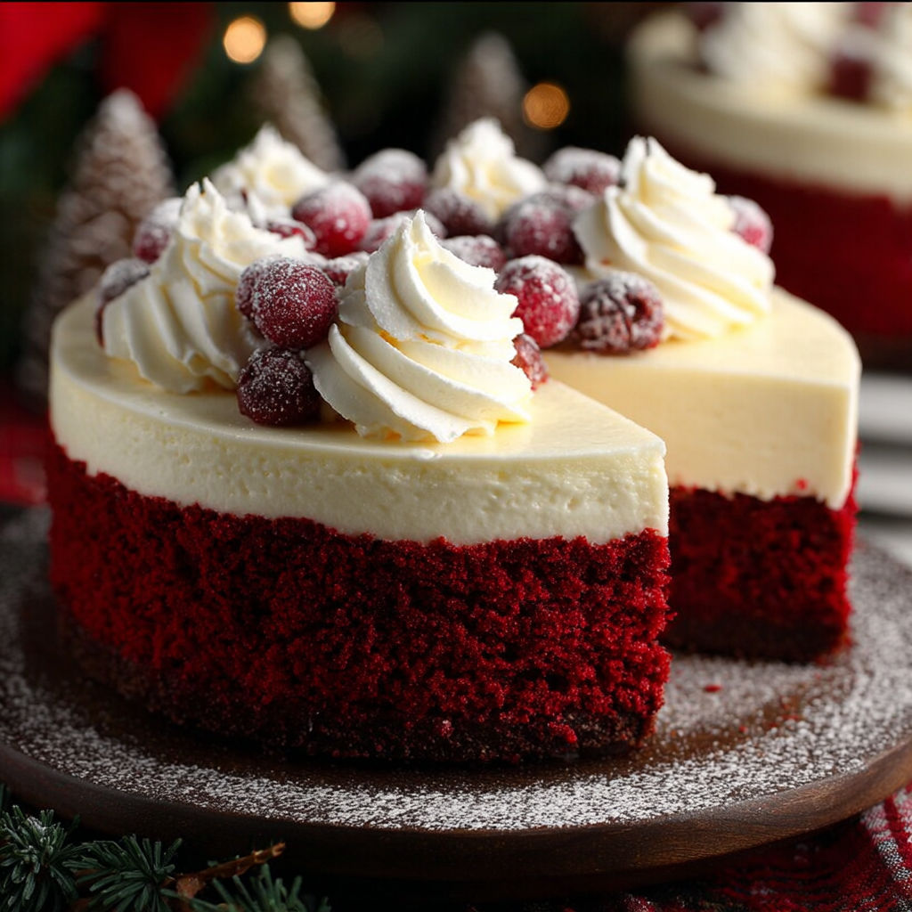 christmas red velvet cheesecake recipe