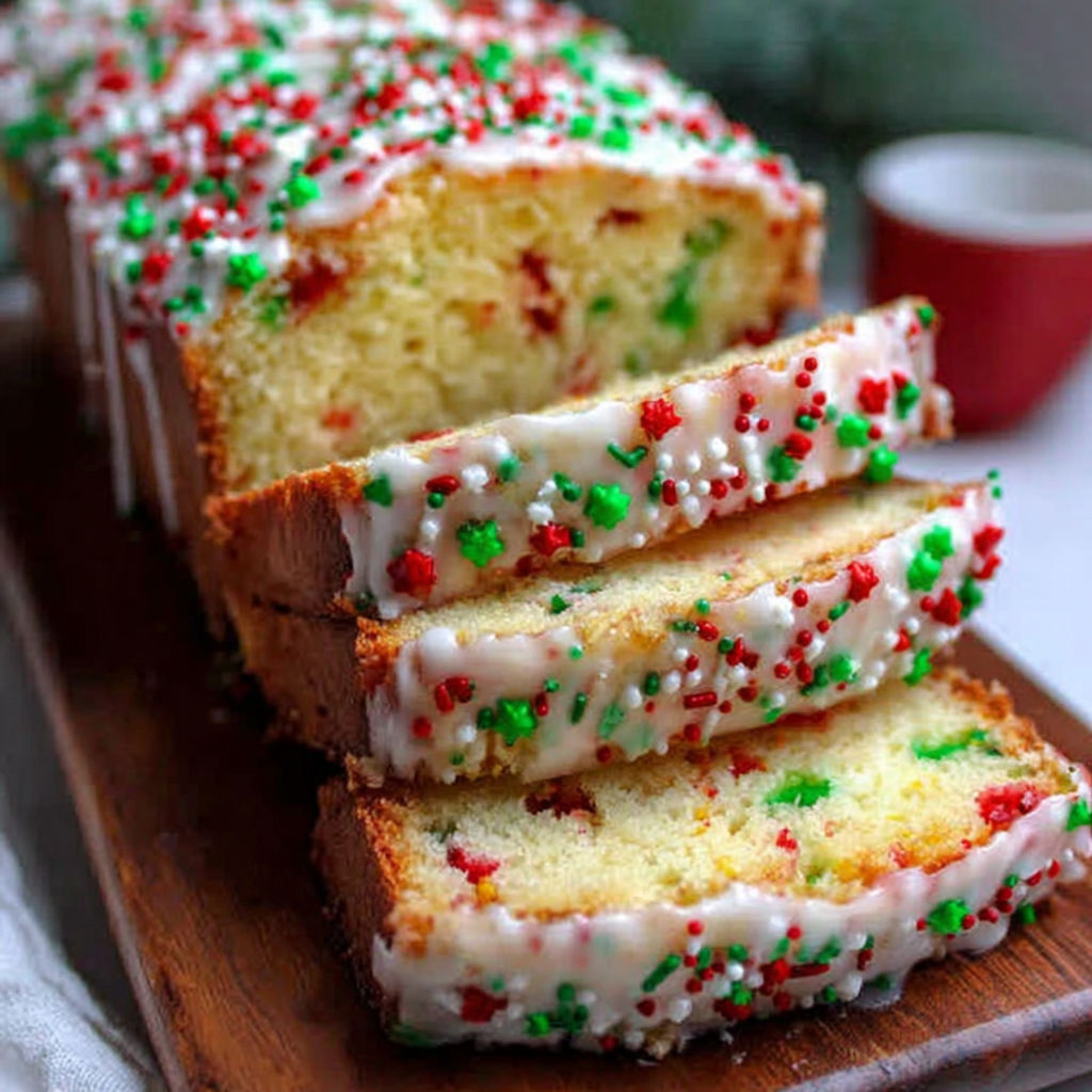 Christmas Sprinkle Buttermilk Bread recipe