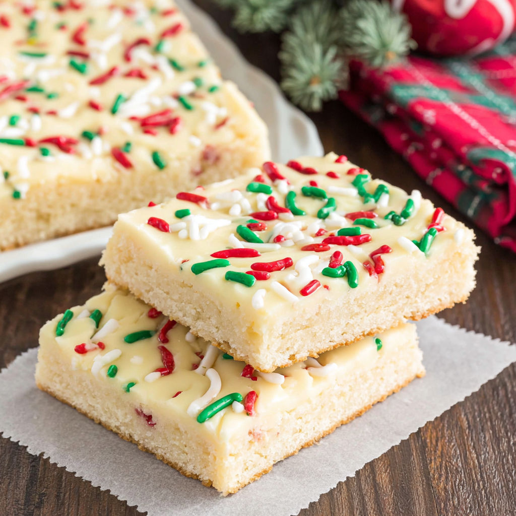 Christmas Sugar Cookie Bars recipe