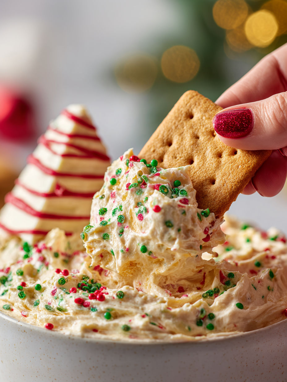 Christmas Tree Cake Dip recipe