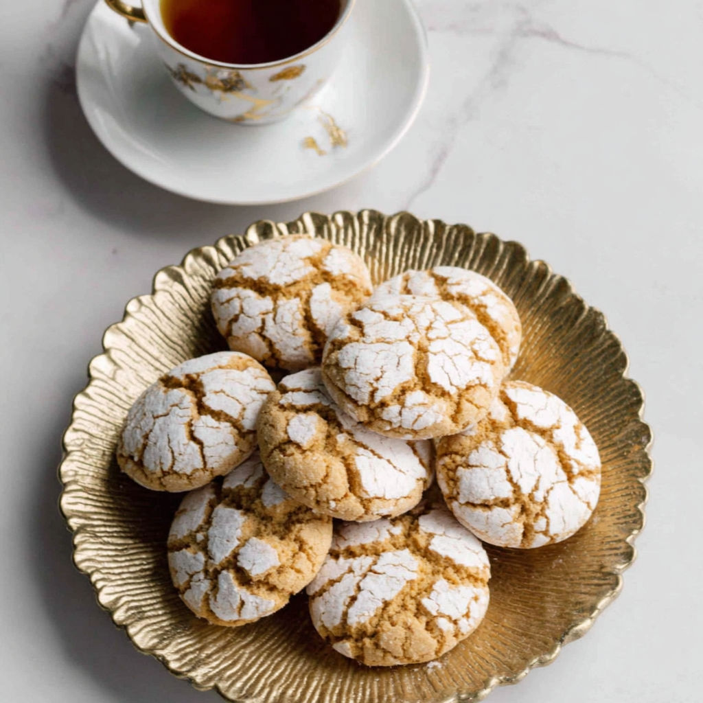 Cinnamon Coffee Crinkle Cookies recipe