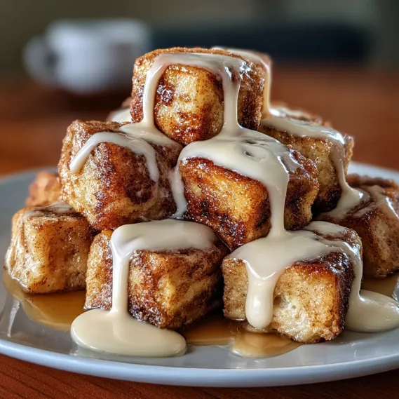 Cinnamon Roll French Toast Bites recipe
