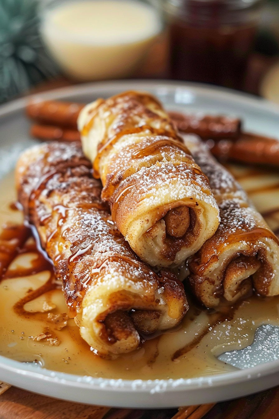 Cinnamon Roll French Toast Roll-Ups recipe