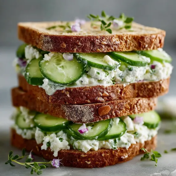 Classic Cucumber Sandwiches Elegant recipe