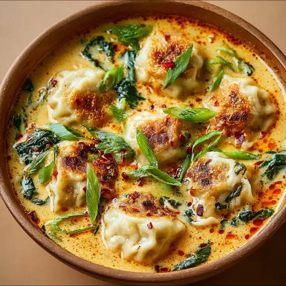 Coconut Curry Soup Dumplings recipe
