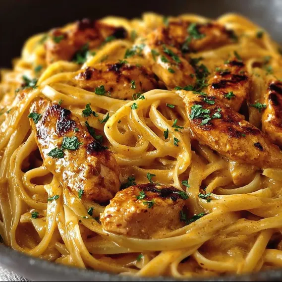 Cowboy Butter Chicken Linguine recipe