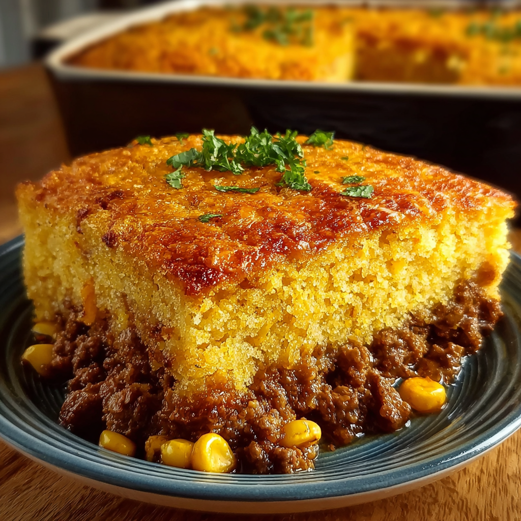 Cowboy Cornbread Casserole Bake recipe