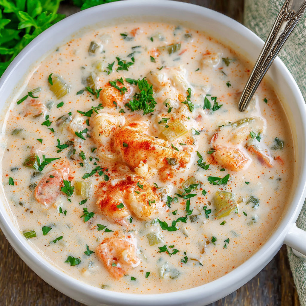 Crab and Shrimp Seafood Bisque recipe
