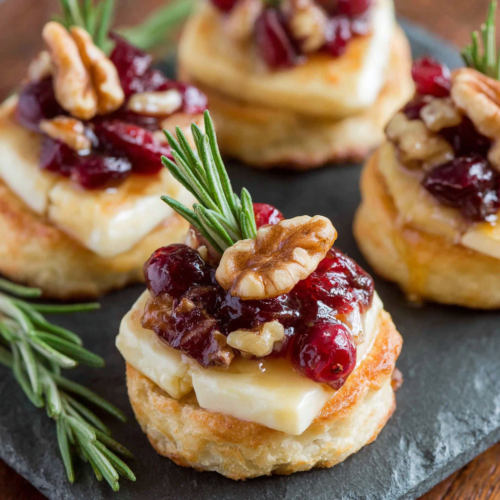 Cranberry Brie Bites Orange recipe
