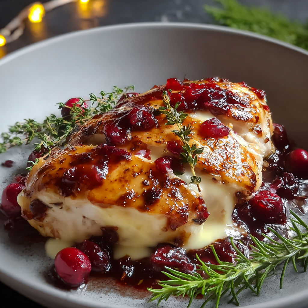 Impressive Cranberry Brie Stuffed Chicken recipe
