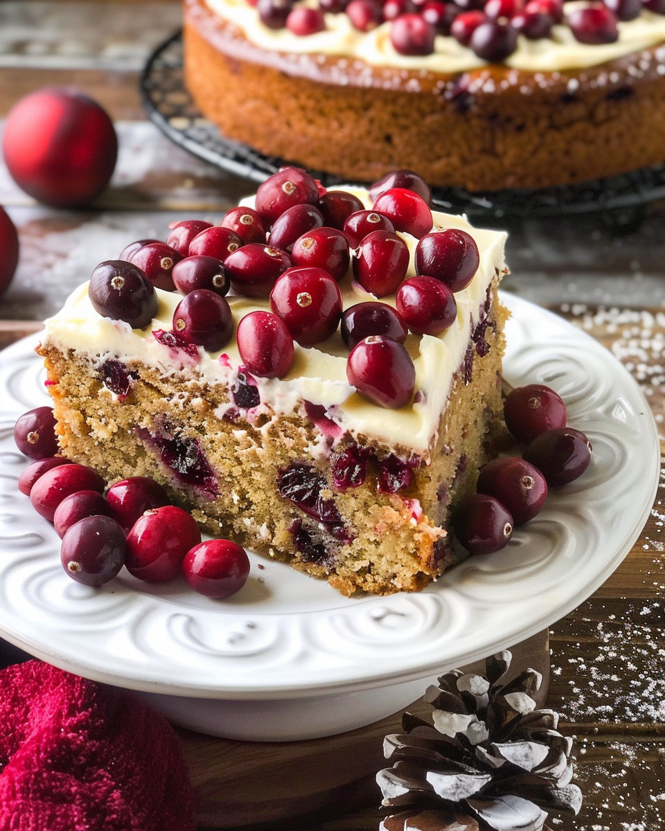 Cranberry Christmas Cake recipe
