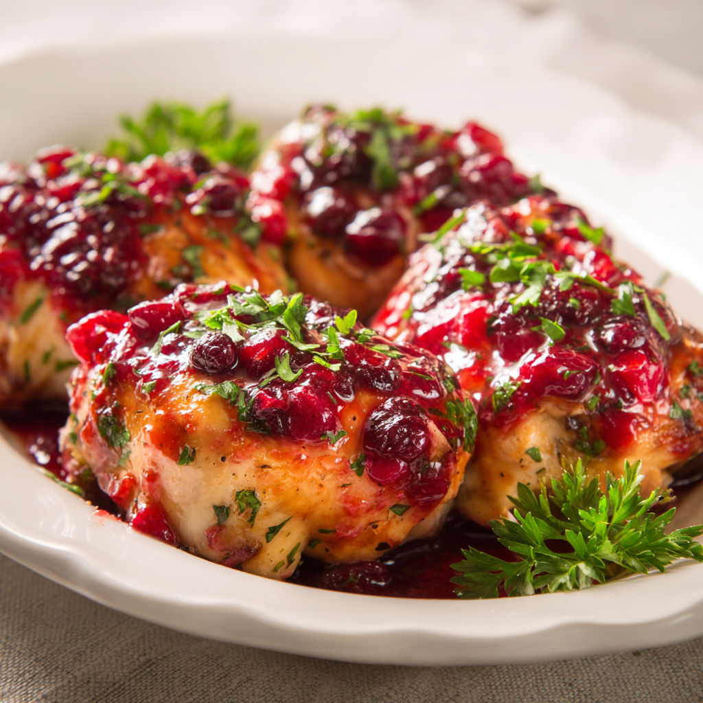 Cranberry Orange Glazed Chicken recipe
