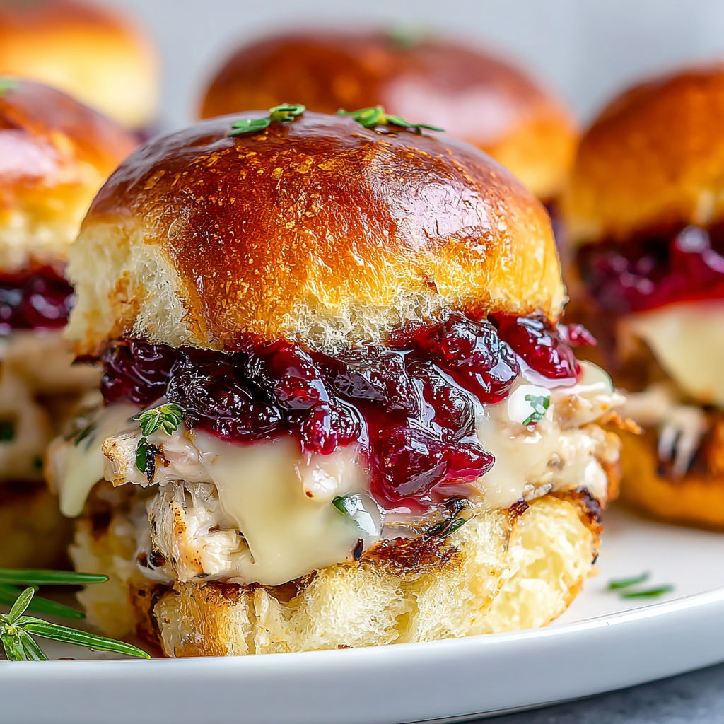 Cranberry Turkey Party Sliders recipe