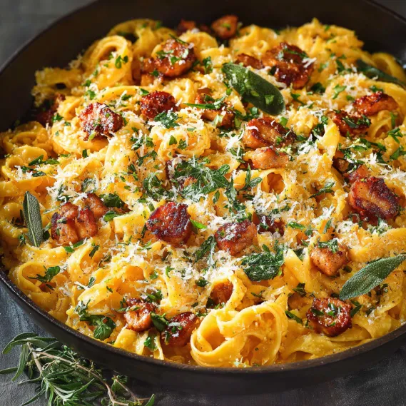 Creamy Acorn Squash Pasta recipe