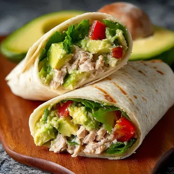 Creamy Avocado Tuna Wraps recipe