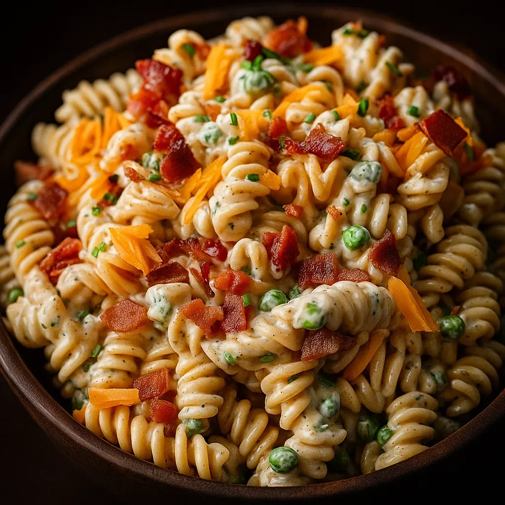 Creamy Bacon Ranch Pasta Salad recipe