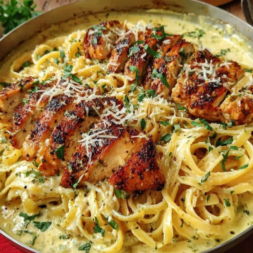 Creamy Cajun Chicken Linguine recipe