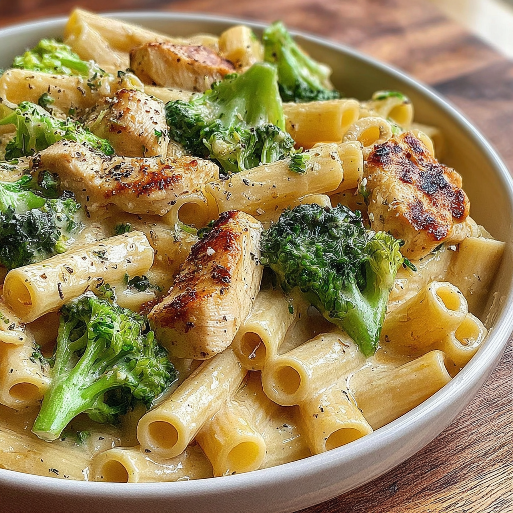 Creamy Chicken Broccoli Pasta recipe