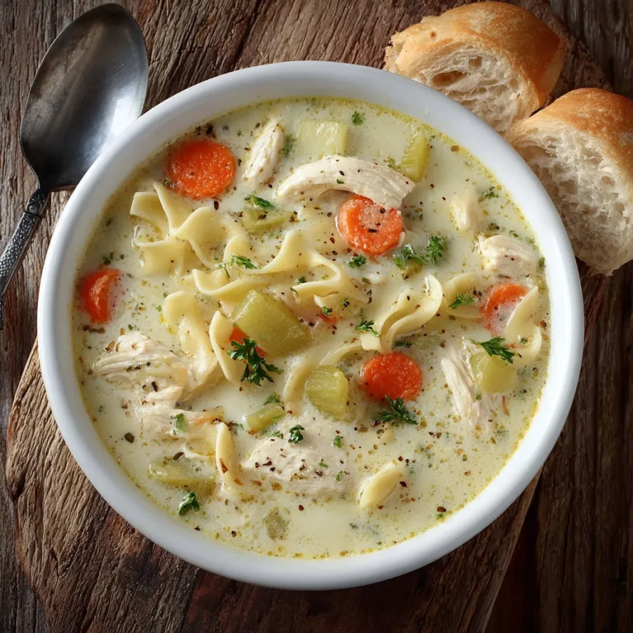 Creamy Chicken Noodle Soup recipe
