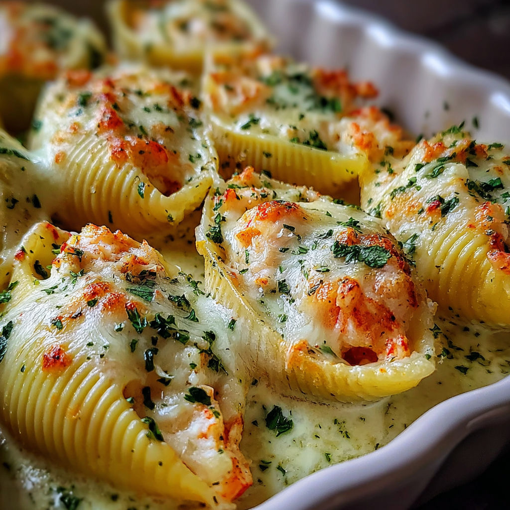 Creamy Flavor-Packed Seafood Shells recipe