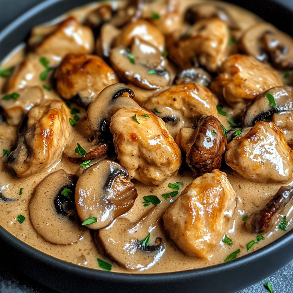 Garlic Mushroom Chicken recipe