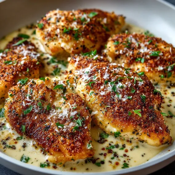 Creamy Garlic Parmesan Chicken recipe