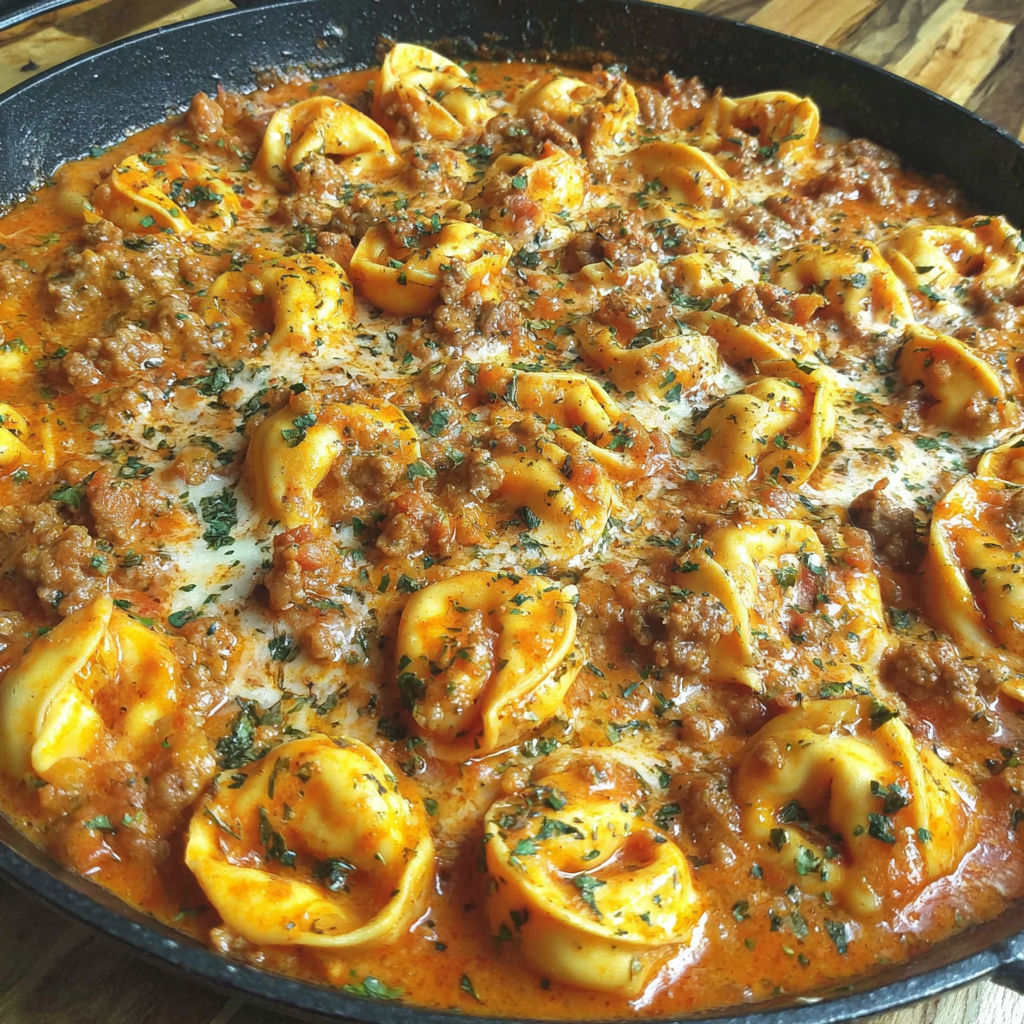 Creamy Italian Sausage Tortellini recipe