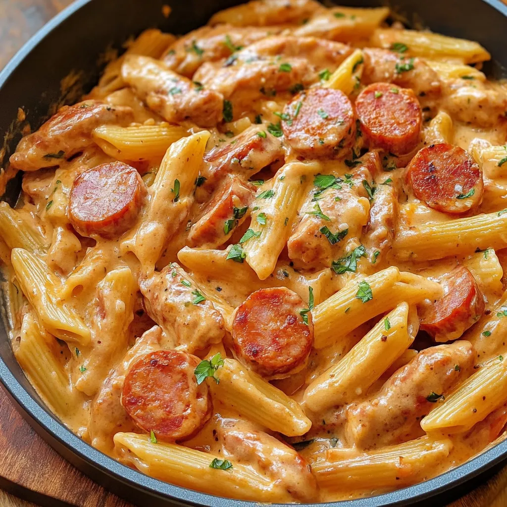 Kielbasa Creamy Pasta recipe