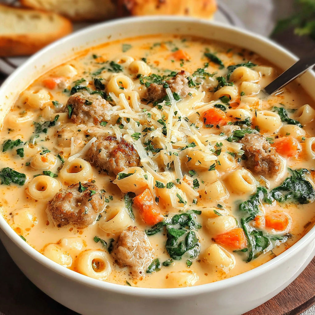 Creamy Parmesan Italian Sausage recipe